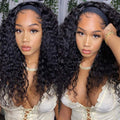 Headband wig natural wave texture.